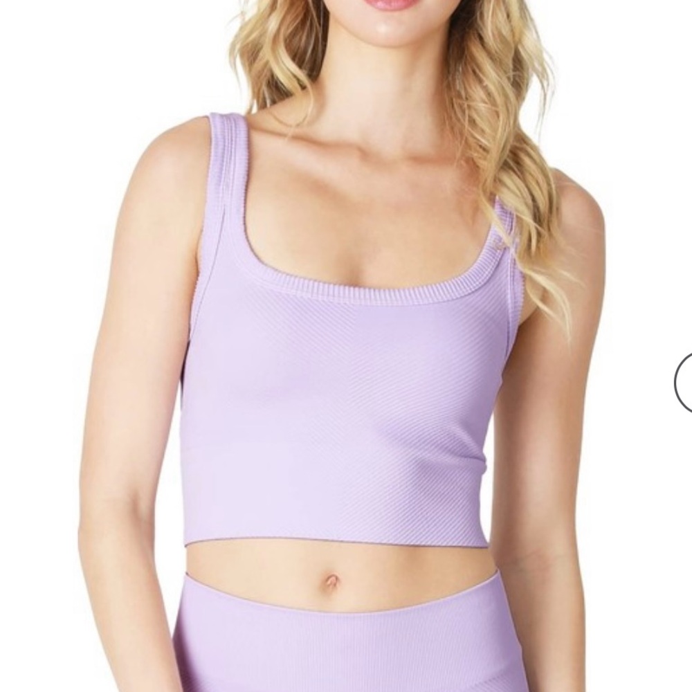 Rock and Rags Lavender Ribbed Crop Top